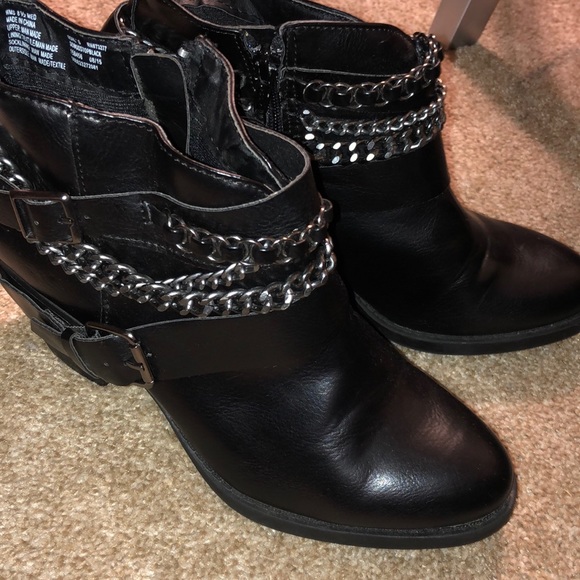 kohls booties black